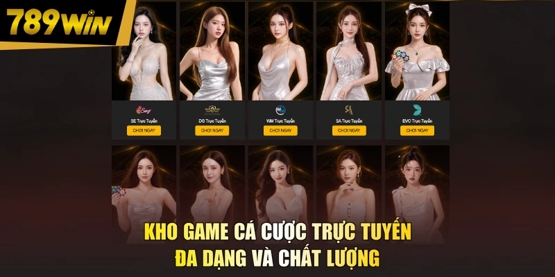 Kho game cá cược trực tuyến đa dạng và chất lượng