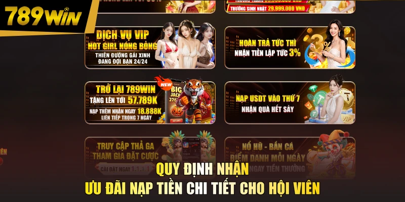 Quy định nhận ưu đãi nạp tiền chi tiết cho hội viên